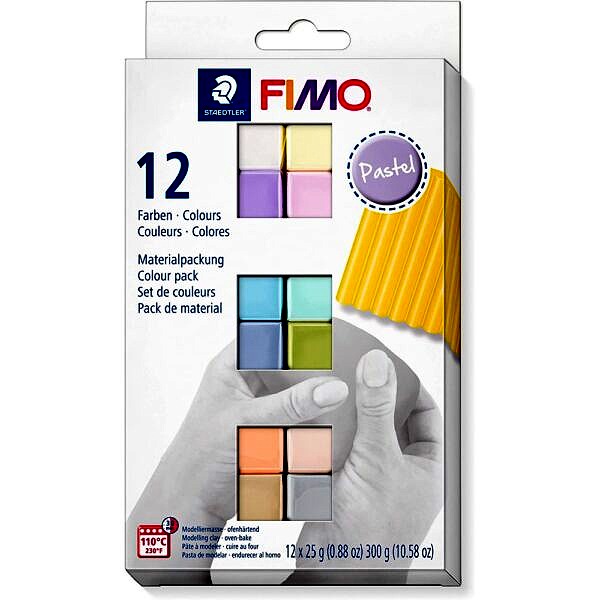 Paquet Pâte Fimo Soft Pastel - 12 x 25 g